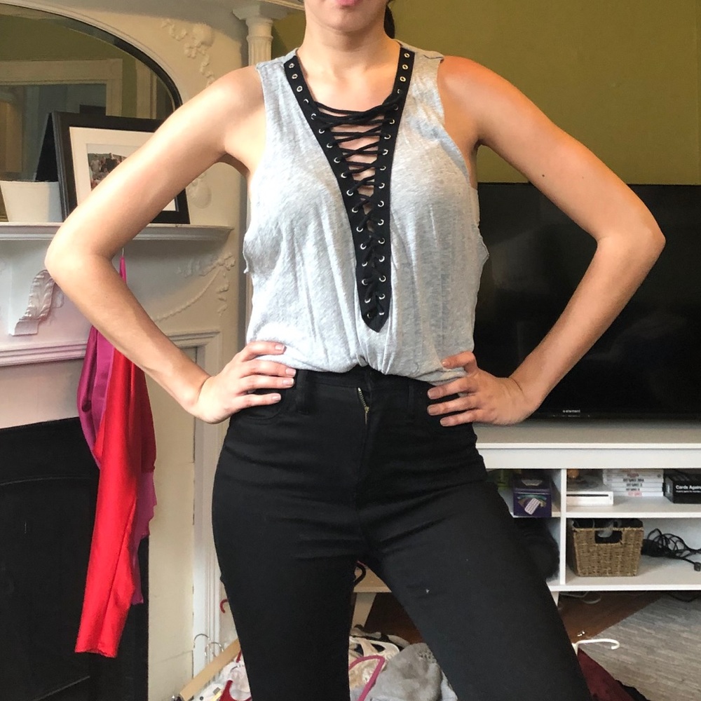 Lace up tank from LF